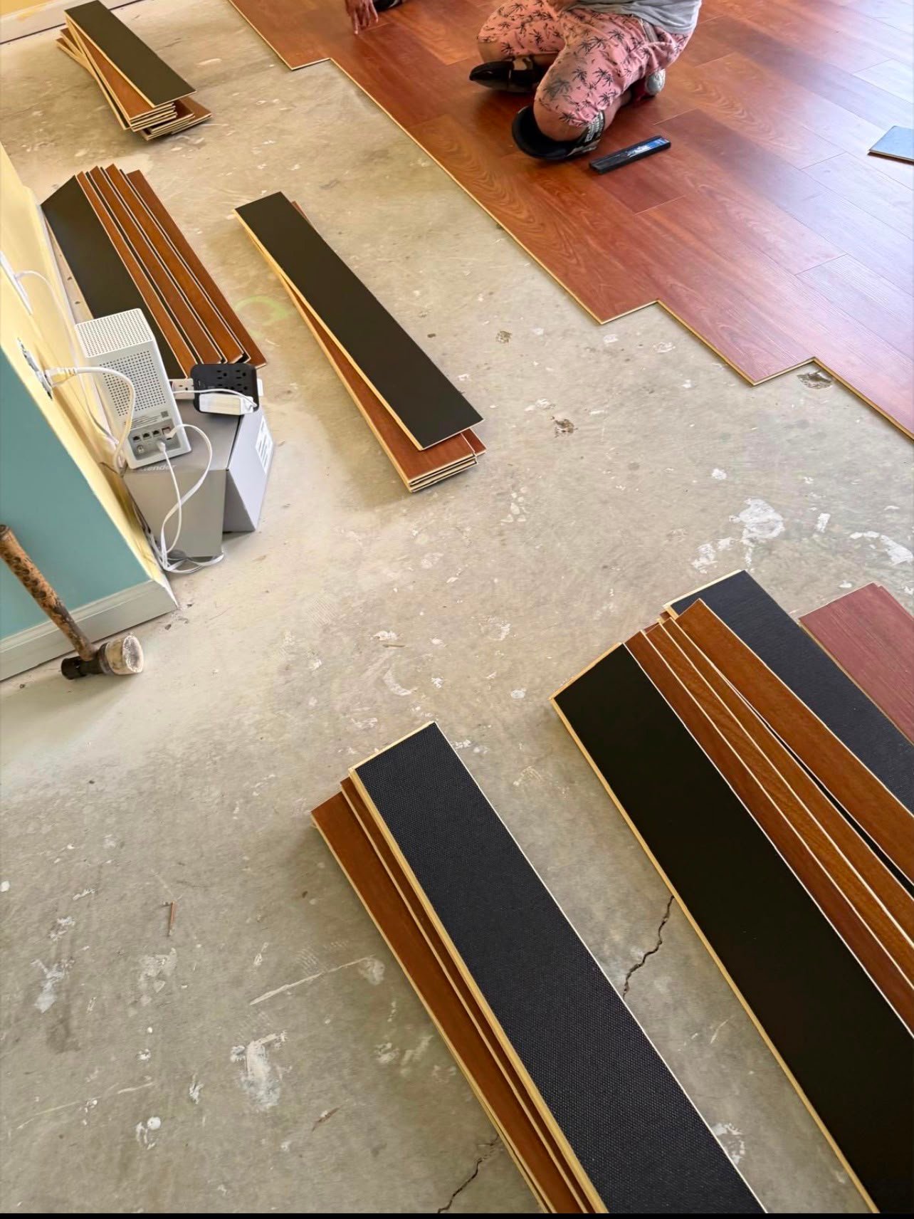 Flooring transformation - before